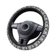 thumbnail image 4 of Elastic Steering Wheel Cover, Yin Yang With Black And White Stretch Thickening Car Steering Wheel Cover Women Men, Steering Wheel Protector Universal 15 in, 4 of 7