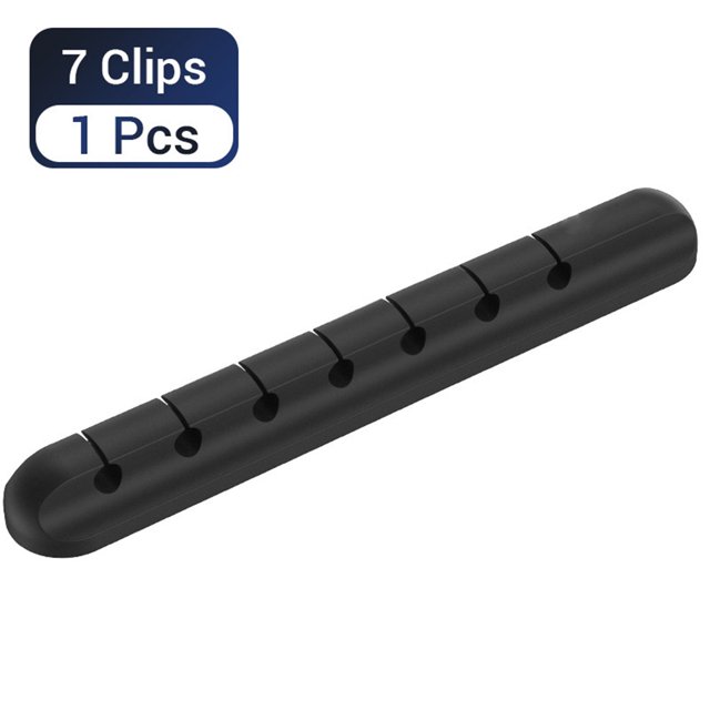 Silicone Cable Organizer Cable Holder USB Wire Winder Management Cord Adhesive Clips Holder for Mouse Phone Charging Cables Headset
