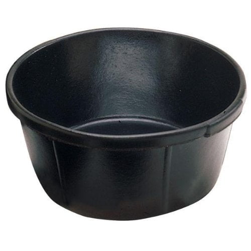 6-1/2-Inch Fortex Rubber Feeder Tubs for Horses 