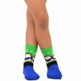 thumbnail image 6 of TeeHee Christmas Kids Cotton Fun Crew Socks 3-Pair Pack (12-24 Months, Snowman Penguin Bear), 6 of 8