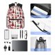 thumbnail image 4 of Easygdp Rocket Pattern Mochila Casual para Portátil, Mochila para Escuela, Viajes, Negocios, 4 of 6
