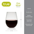 thumbnail image 4 of True Vino Wine Glasses for Red and White Wines, Wedding Gifts 21oz Set of 4, 4 of 10
