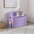 thumbnail image 3 of KidKraft Fill with Fun Wood Toy Box or Bench, Lavender, 3 of 10