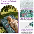thumbnail image 3 of YLLN Porch Swing Cushions With Backrest, 4" Thicken Waterproof Outdoor Bench Cushion, Patio Swing Cushion Replacement, For Outdoor Indoor Garden Furniture, Only Cushion（40" x 55",Green Flower）, 3 of 9