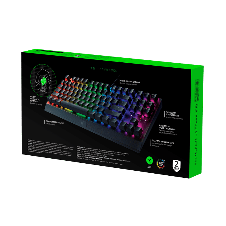 Razer BlackWidow V3 Mechanical Gaming Keyboard, RGB Chroma, Green