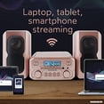 thumbnail image 5 of Magnavox MM435M2-RG Sistema compacto de estantería para CD de 3 piezas con radio estéreo FM digital, tecnología inalámbrica Bluetooth y control remoto en oro rosa | Pantalla LCD | Compatible con puert, 5 of 5