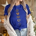 thumbnail image 4 of PNTUTB Valentine's Day Women's Fashionable Print Crew Neck Short Sleeve Versatile Comfort Loose T Shirt, 4 of 6