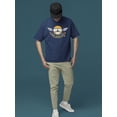 thumbnail image 2 of Street Racing Team - Retro Moto Racer Emoji Men's T-shirt, 2 of 4
