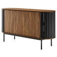 thumbnail image 4 of Modway Fortitude 59" Oval Wood Sideboard with 6 Storage Spaces in Walnut/Black, 4 of 10