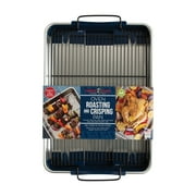 Nordic Ware Naturals 20 x 13 Aluminum Roasting & Baking Pan with Nonstick Crisping Rack