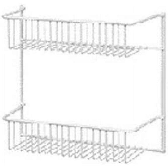 Closetmaid 2-Tiers Wire 12"W x 5"D Storage Shelves,White