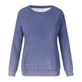 thumbnail image 5 of Crewneck Sweatshirts for Women Long Sleeve Pullover Fleece Hoodies with Pocket Casual Solid Loose Fall Fashion Sweaters Comfy Lightly Winter Outfit Clothes 2025, 5 of 5