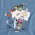thumbnail image 2 of Regular Show Regular Cast Women's T Shirt, Carolina Blue, 2X-Large, 2 of 6