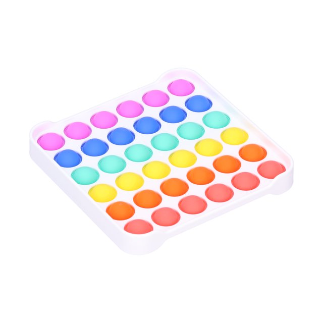 Juguete Sensorial de Burbujas Ticfox Multicolor para Aliviar Ansiedad Cuadrado