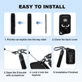 thumbnail image 3 of Soopcase for Lexus Key Fob Cover with Leather Keychain, Soft TPU Protective Case Compatible with 2013-2020 Lexus ES 350 GS 300 IS 250 RX 450h NX 300 Smart Key (Black,2/4 Buttons), 3 of 6