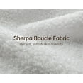 thumbnail image 5 of Morden Fort Sherpa Boucle White Single Sofa , 44.25"W Cloud Upholstered Armchair Couch with Wood Leg, White, 5 of 9