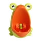 thumbnail image 2 of Orinal de pie para entrenamiento de inodoro para niños, orinal portátil de cartón con forma de rana, orinal de pie para niños, interior y exterior, 2 naranja verde, 2 of 8