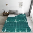 thumbnail image 5 of Pofeuu ECG Wave Print Ultra-Soft Micro Fleece Blanket,for Bed Or Sofa,All Season Throw Blankets Flannel Blanket-80"x60", 5 of 7