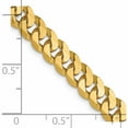 thumbnail image 5 of 14K Yellow Gold Jbsp's 6.1mm Flat Beveled Curb Chain (22 X 6.1) Made In South Africa 1307-22, 5 of 5