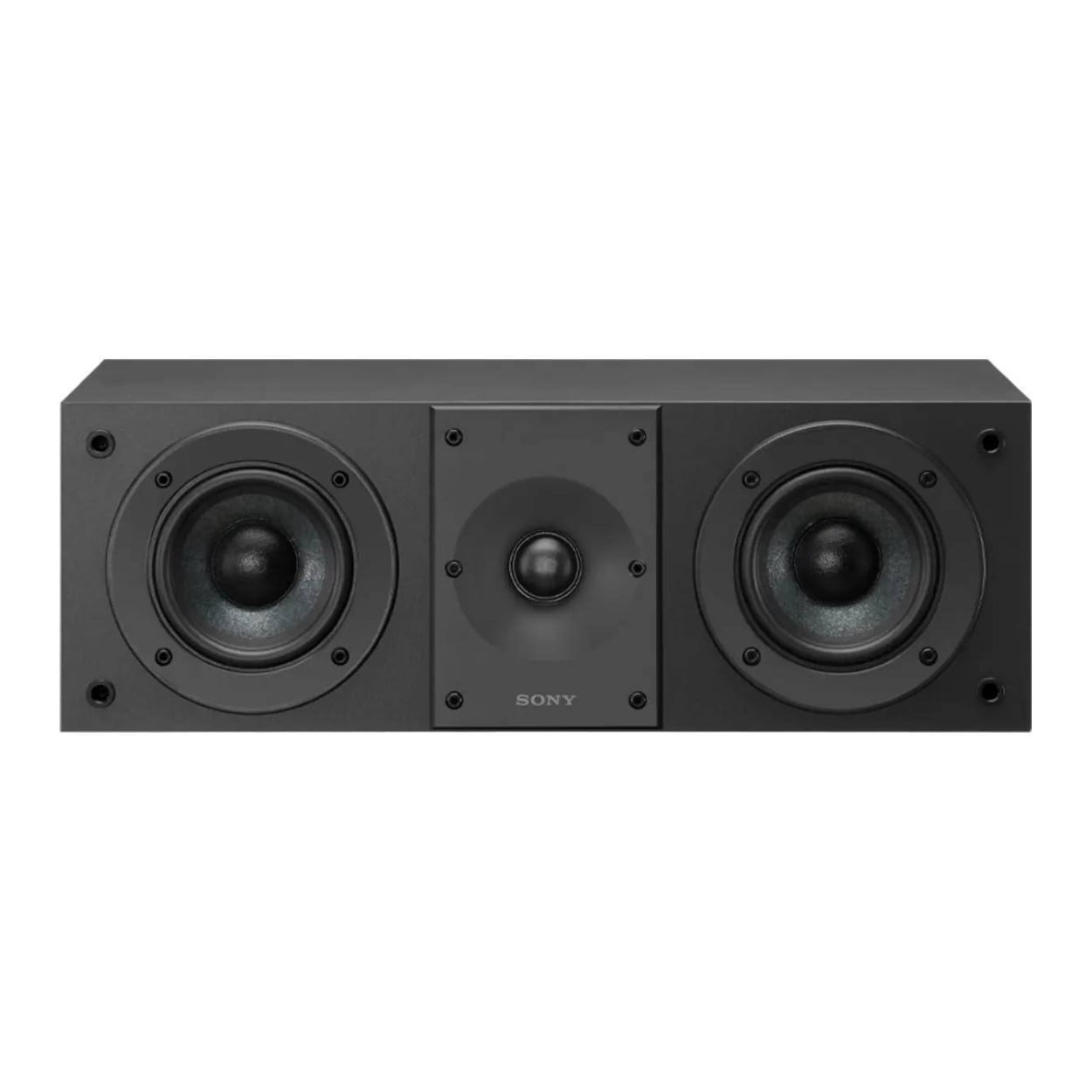 Sony 3-Way 3-Driver Hi-Res Audio Bookshelf Speakers (Pair) with 2-Way 3-Driver Center Channel Speaker 2025 Model (3 Items)
