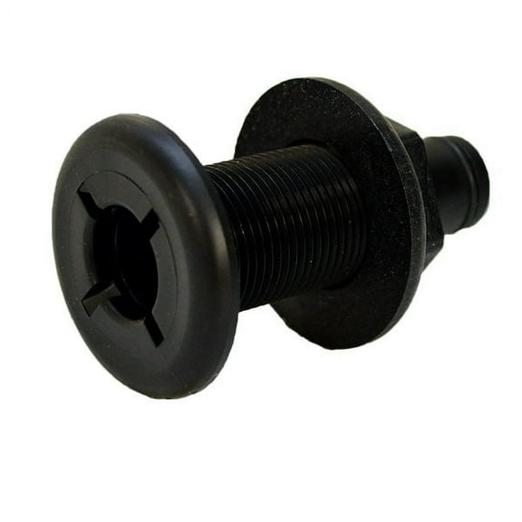 Standard Boat Thru Hull | Black 3/4 Inch Quick  Connect