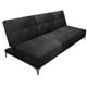 thumbnail image 1 of Sofa Cama Reclinable El Bazar Store Vegas Terciopelo Gris Oxford Futon 3 posiciones Sala, 1 of 6