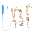 thumbnail image 4 of Cat Teaser,Cat Toys 6 Replacement Cat Wand Toys Cat Wand Toy Setwith Feathers Revolutionary Design, 4 of 14
