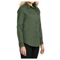 thumbnail image 3 of Womens Long Sleeve Easy Care Cotton/Polyester Shirt Clover Green S, 3 of 5