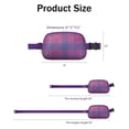 thumbnail image 3 of Colorful Checkered Belt Bag – Plaid-Inspired Fanny Pack with Vibrant Retro Checkerboard Style, 3 of 4