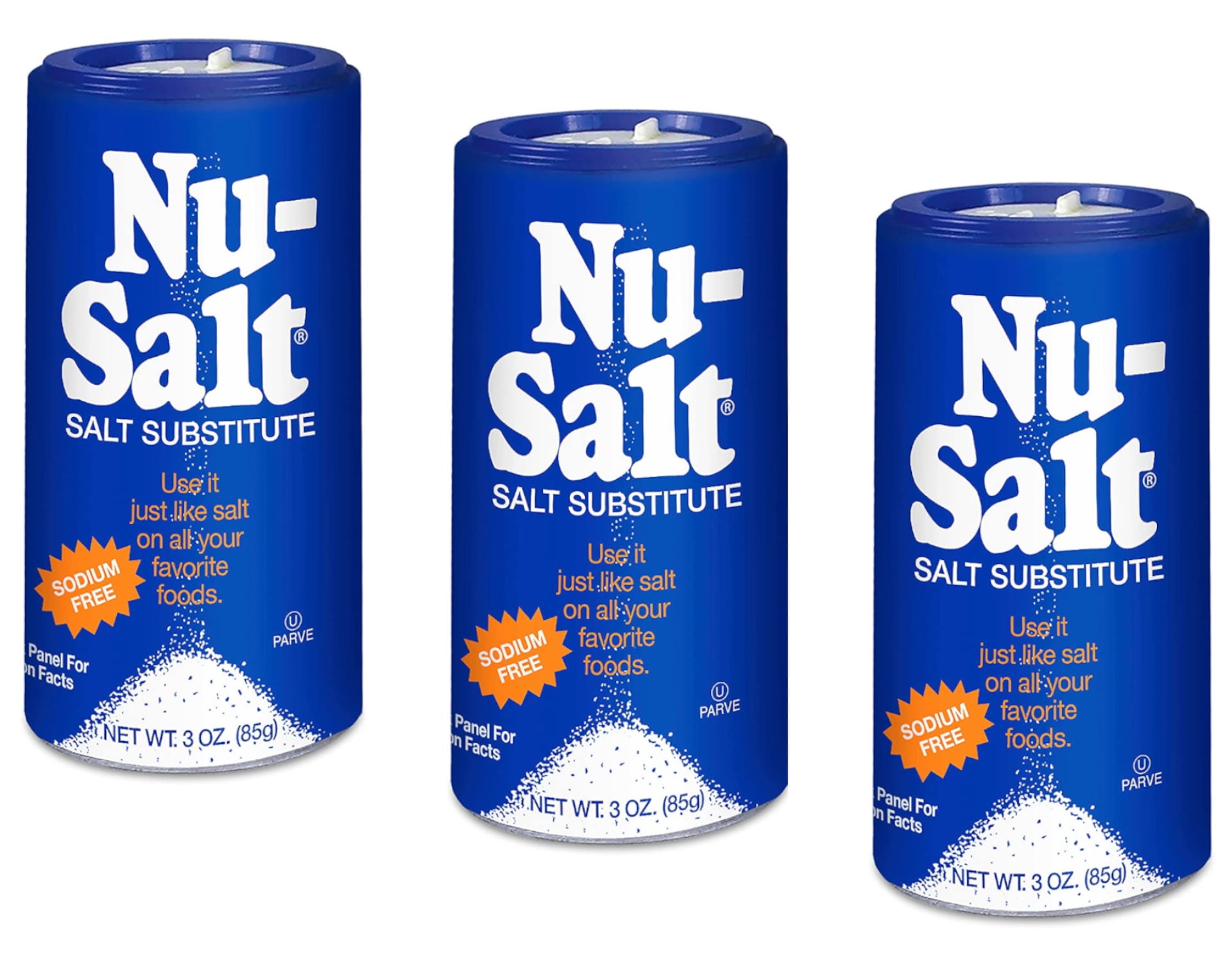 NuSalt Salt Substitute (Sodum Free), 3 Oz. Pack of 3