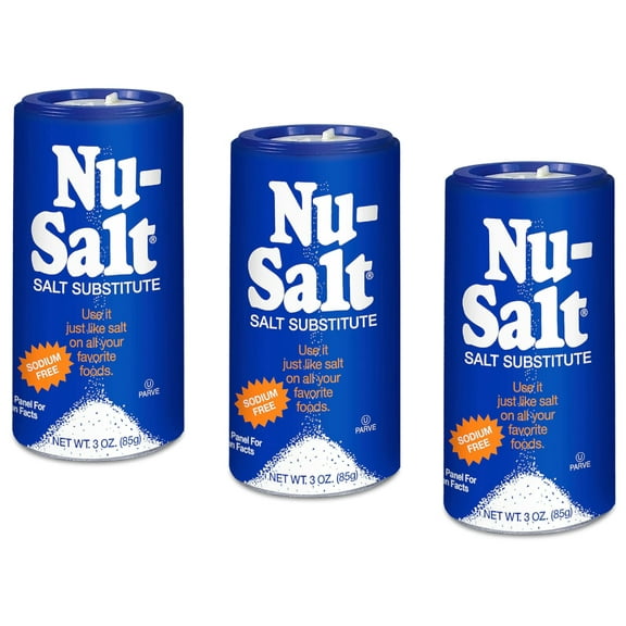 Nu-Salt Salt Substitute (Sodum Free), 3 Oz. - Pack of 3