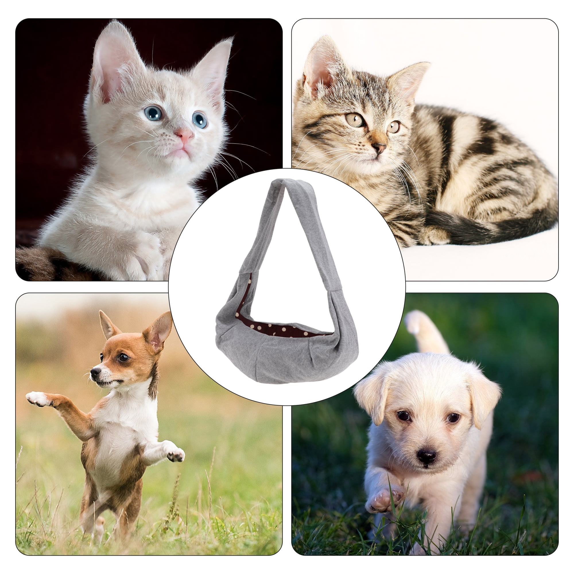 Unique Bargains Pet Sling Carrier for Small Dogs and Cats for Outdoor Activities