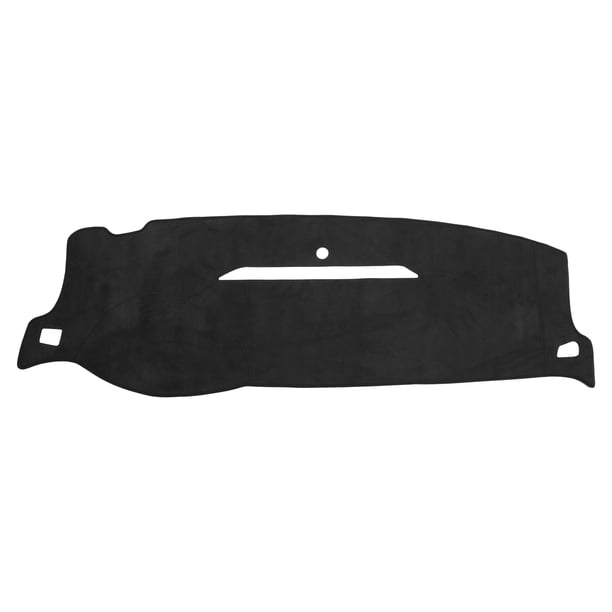 Alfombrilla para tablero Unique Bargains para Chevrolet Silverado 2007-2013, alfombrilla suave antideslizante para tablero de franela, cubierta de consola central para tablero, alfombra negra
