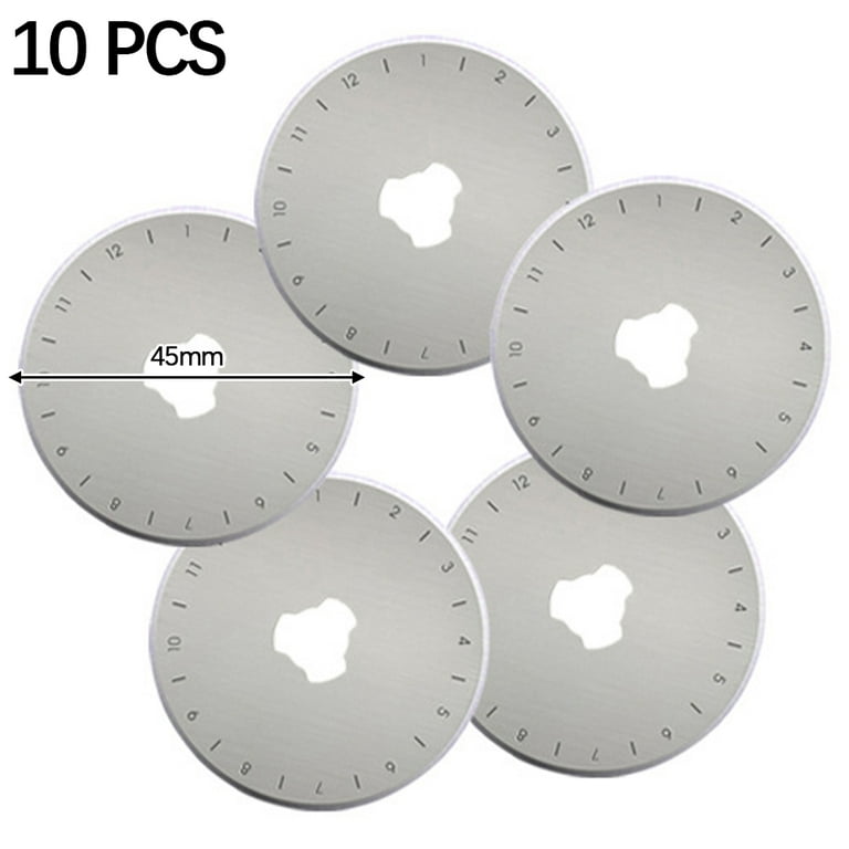 Rotary Cutter Replacement Round Blades 45MM Refilled Blades Rotary Cutter  for Patchwork Quilting Cutting Sewing Leathercrafts