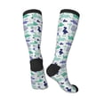 thumbnail image 5 of Lsque Dinosaur Printed Crew Socks Men's Women's LightWeight Thin Casual Calf Socks ,Knee High Socks,Cotton Socks, 5 of 9