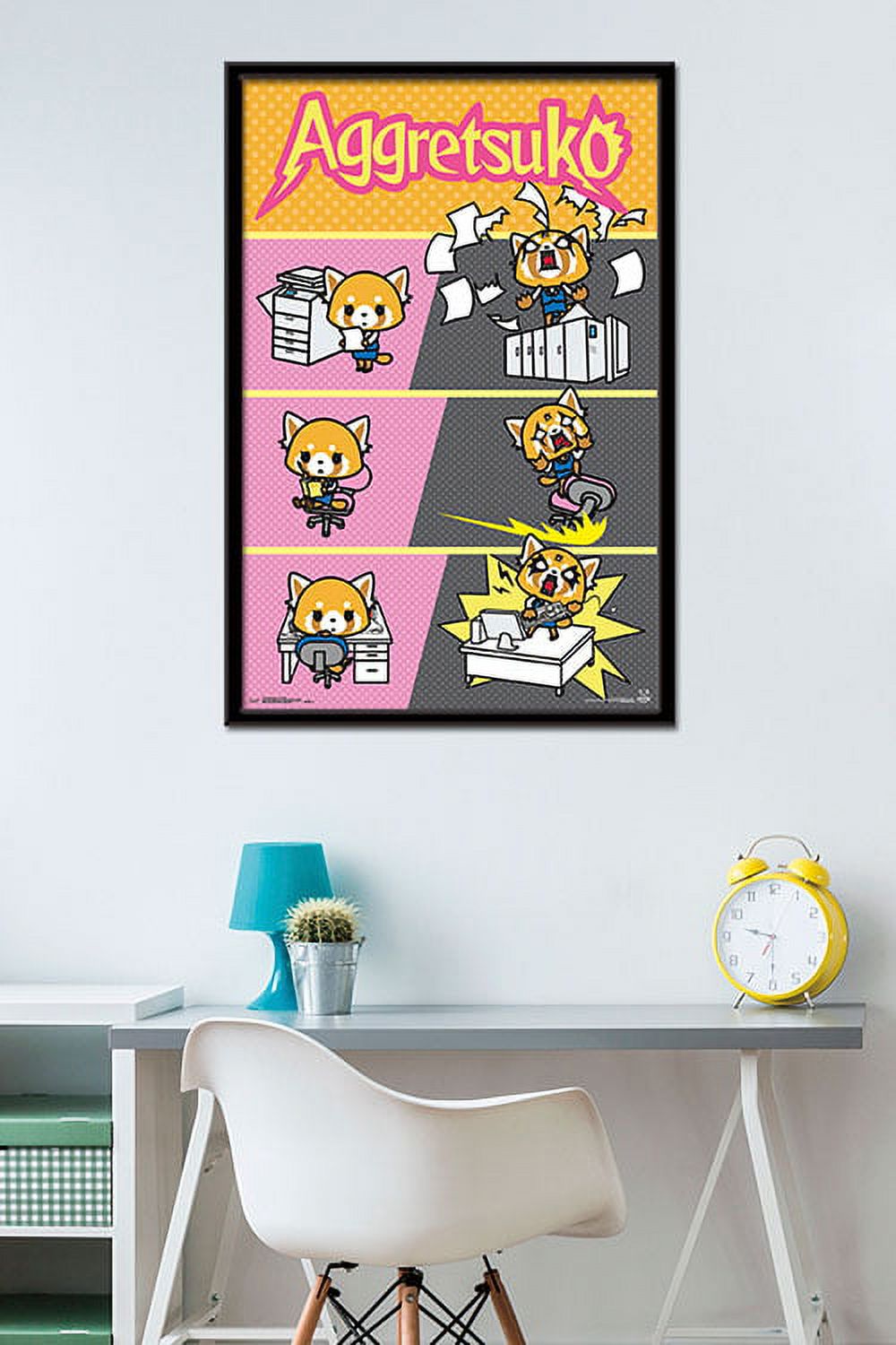 Aggretsuko - Transform Wall Poster, 22.375" x 34", Framed