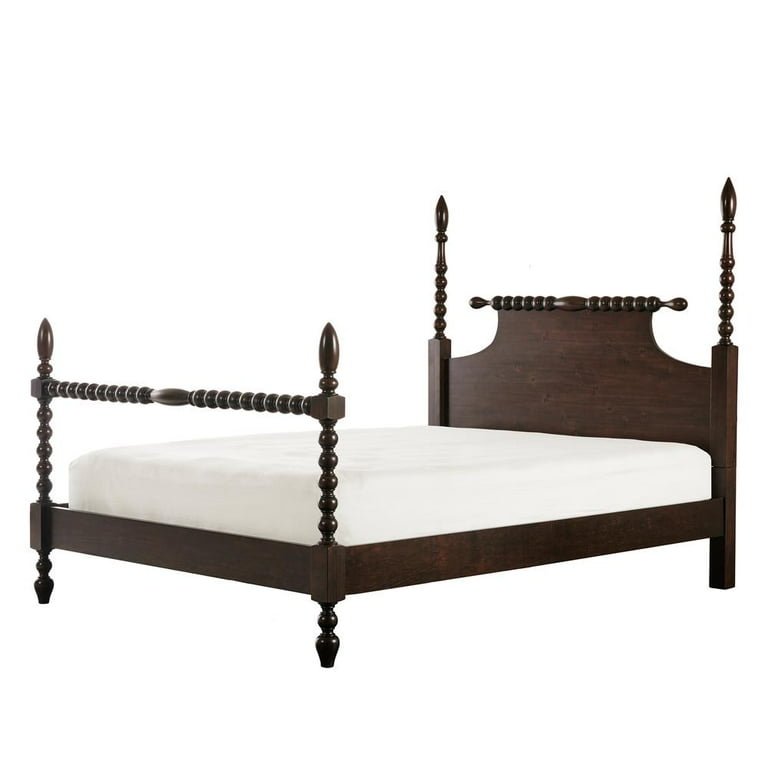 Rustic Charm Acacia Wood Turned Post Bed Belen Kox