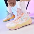 thumbnail image 2 of Bolognifi Men's Basketball Shoes, Classic Training Sports - PINK2_8, 2 of 7