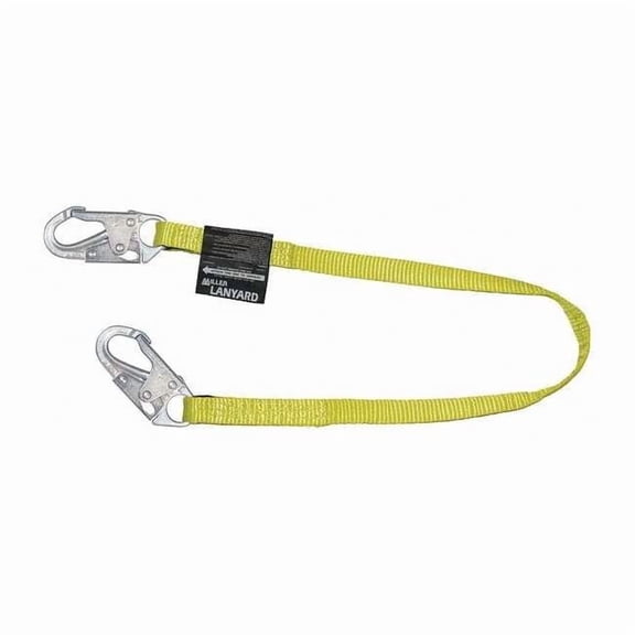 Honeywell Miller Positioning Lanyard,Yellow,Fixed 213WLS-Z7/4FTYL