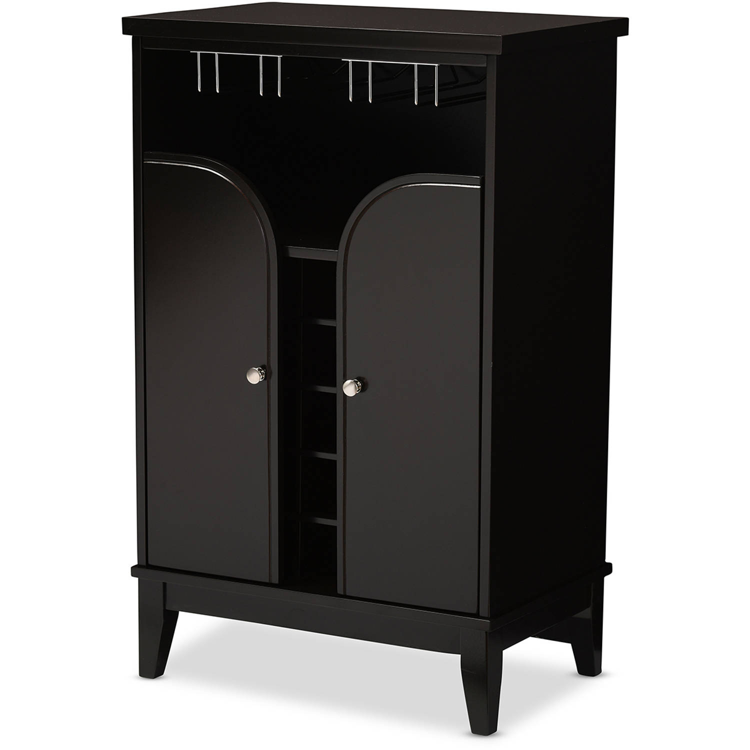 Baxton Studio Easton Modern and Contemporary Dark Brown Wood Modern Dry