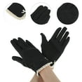 thumbnail image 2 of Unique Bargains 1 Pair Sunblock Mittens Sun Block Driving Gloves for Women Black, 2 of 5