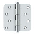 thumbnail image 3 of 4.0" x 1/4R Solid Brass Hinge 2/pk - Polished Chrome, 3 of 3
