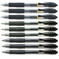 thumbnail image 5 of Pilot G2 retractable Black Gel Roller ballpoint pens, assorted point sizes (3 x Ultra Fine 0.38, 3 x Extra Fine pt 05, 3 x Fine pt 07), 5 of 5
