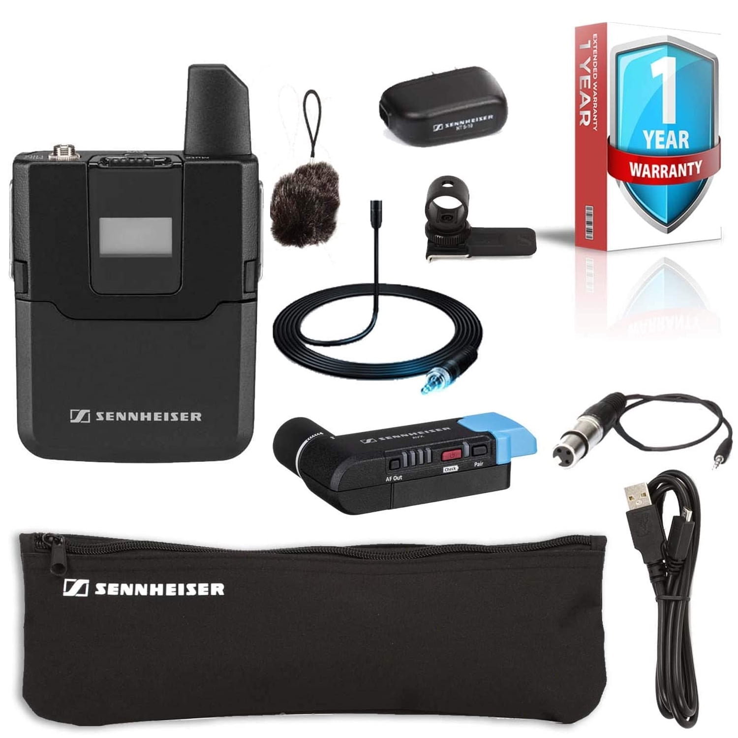 Sennheiser AVXMKE2 SET Wireless Lavalier Microphone System +Carrying