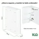 thumbnail image 5 of Botiquín con Espejo para baño KingsHouse Organizador Gabinete blanco, 5 of 8