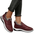 thumbnail image 6 of Xiaoxatg Women's Sneakers Walking Shoes Casual Soft Sole Comfortable Non Warm Lined Athletic Sneakers for Everyday Use 7.5 Wine, 6 of 9
