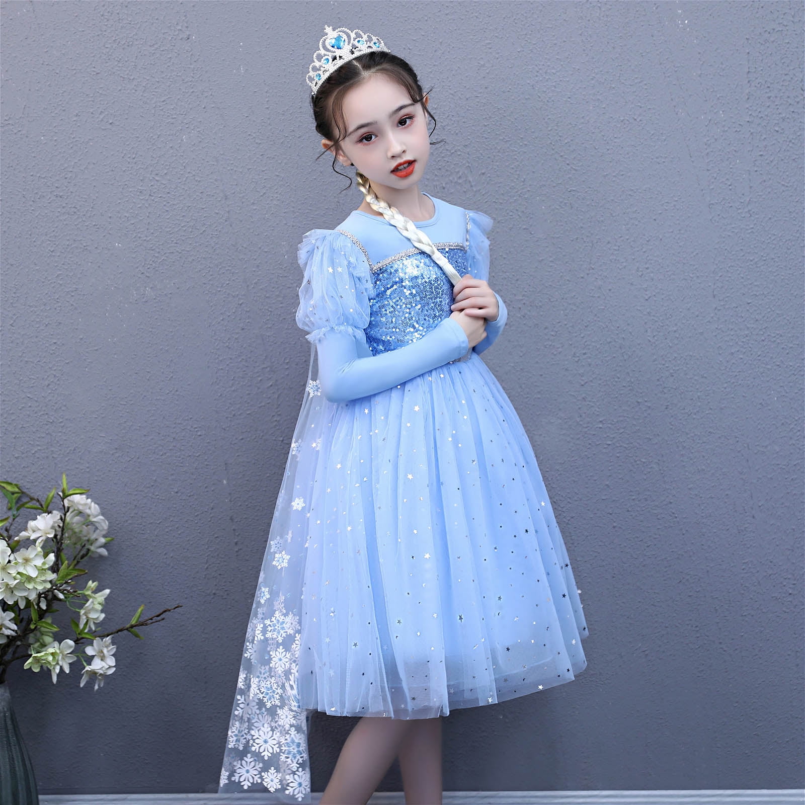 Girls blue princess dress hotsell