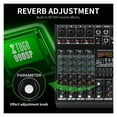 thumbnail image 4 of Professional 6 Channel Audio Mixer With 99 DSP Effects,7-band EQ,48V Phantom Power,USB Interface Recording For Sta ,Easy to Operate, 4 of 6