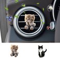 thumbnail image 1 of Cute Cat Car Diffuser Clip - 2D Flat Design with Aromatic Scent for Fresh Air Vent, 1 of 6