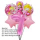 thumbnail image 1 of 6pcs Super Mario Princess Peach Fiesta De Cumpleaños Decoración 32 Pulgadas Número Foil Globo Melocotón Princesa Suministros De Bebé Ducha, 1 of 4
